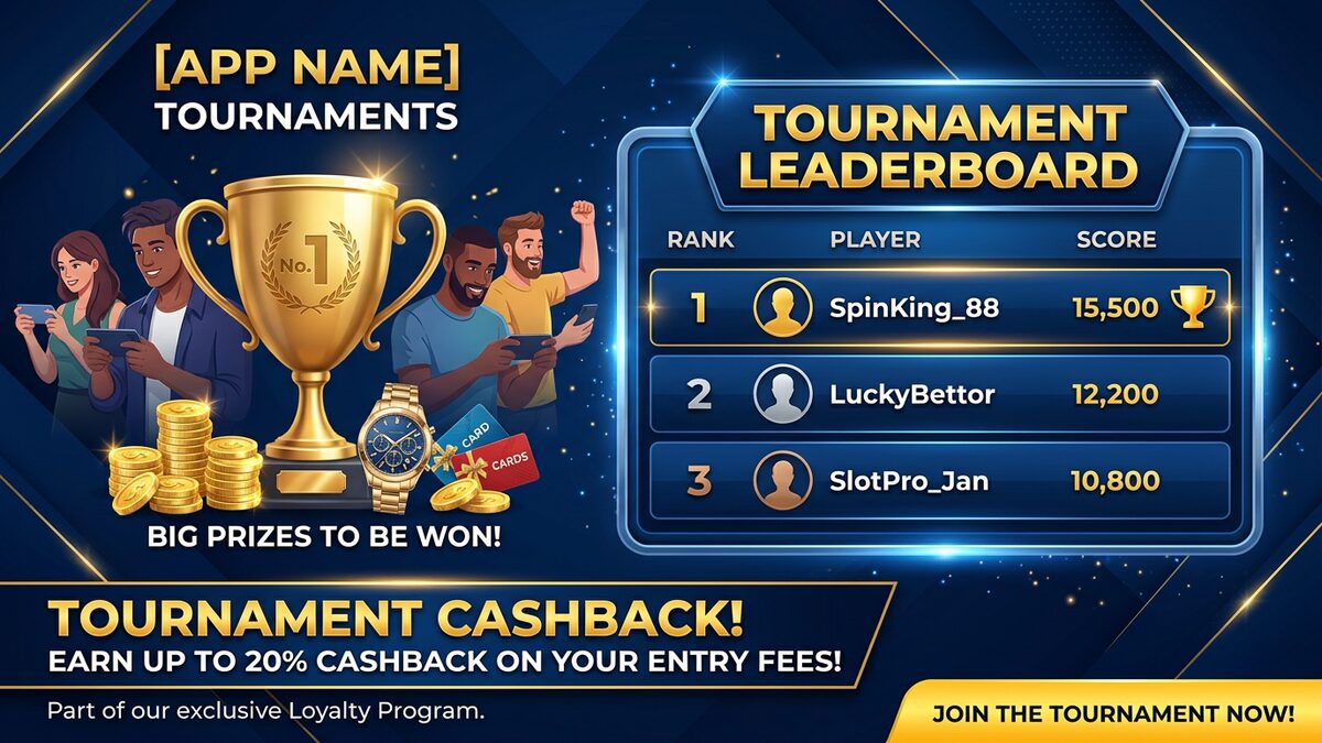 Турниры и акции в приложении — ежедневные призы